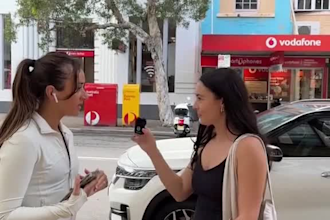 shoot street interview video ads with a male or female host in UK, US accent