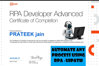 automate advanced rpa uipath solution  for all domains