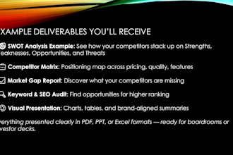 do competitor analysis and strategic swot insights