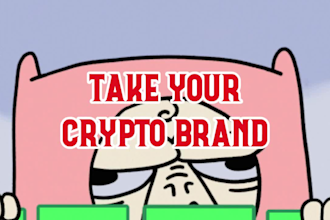 create 2d animated GIF, crypto video, crypto animation