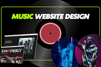 design music website for artists, djs, bands, record labels