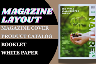 design magazine cover product catalog magazine layout  booklet