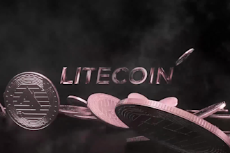 do 3d crypto coin reveal video animation and loop spinning