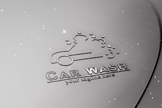 design car wash logo perfect auto detailing automotive