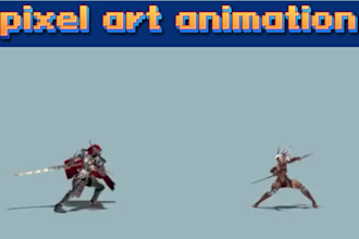 create and animate pixel art characters, props, sprite sheet, tileset for you