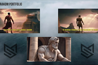 create stoic, motivational, and psychology based videos for your youtube