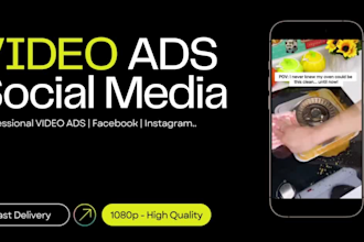 make dropshipping video ads for facebook, tiktok or instagram
