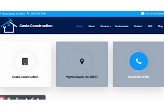 design a contractor construction website