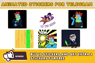 create animated telegram stickers for your crypto project
