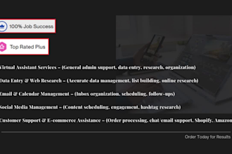 provide data entry, all admin services typing, image to text, invoices