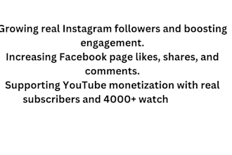 grow instagram, facebook, youtube audience organically with monetization