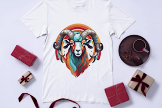design custom zodiac and astrology streetwear tshirt graphics