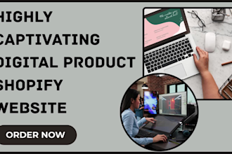 build you digital planner website design ebook design shopify website etsy sale