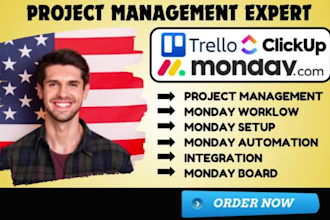setup monday crm monday board monday project management clickup asana trello