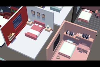 create low poly 3d game assets