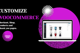 setup and redesign woocommerce store