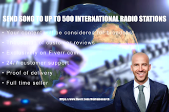 send your song to up to 500 international radio stations