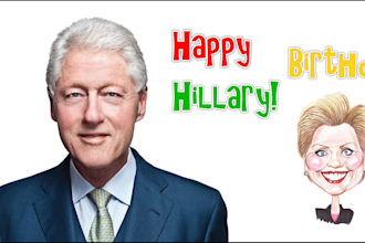 make bill clinton video greeting or spokesperson video