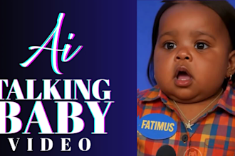 do ultra realistic 4k ai baby podcast ai talking baby ai viral video for reels