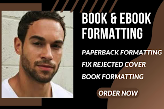 fix rejected book cover manuscript formatting amazon kindle paperback formatting