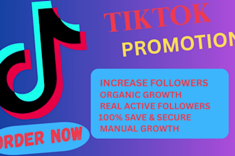 do organic tiktok promotion tiktok growth and increase followers