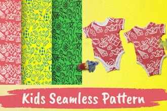 create pattern design for fabrics, textiles, wallpapers