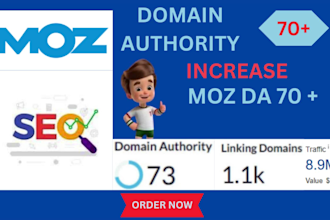 increase domain authority moz da 30 to 70 plus