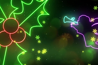 create an awesome merry christmas, happy new year video, logo animation