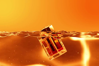 create high quality 3d perfume bottle model, cgi fragrance, 3d perfume animation
