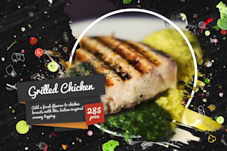 design food promo video and food ads for your restaurant,