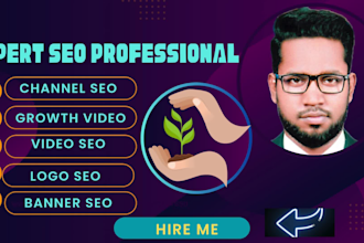 be create youtube channel and setup, SEO expert