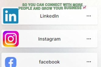 setup linktree bio link landing page, remove bad link for social media