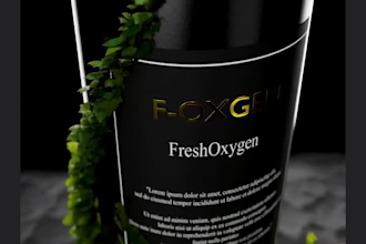 do 3d water bottle modelling and rendering