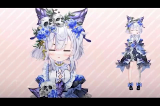 design and rig live2d vtuber model, live 2d anime rigging, prprlive vtube studio