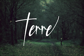 create an elegant signature logo and animation