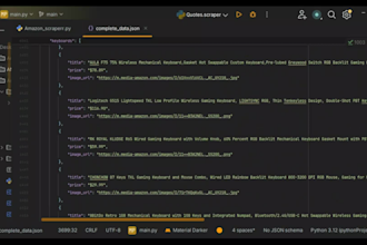 extract data from website as a python web scraping expert