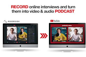 record online interviews and turn them into video and audio podcast