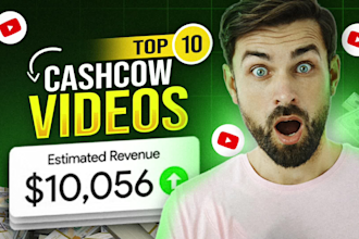 create top 10 cash cow videos and faceless youtube videos
