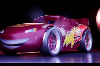 create low poly 3d models for games and rendering
