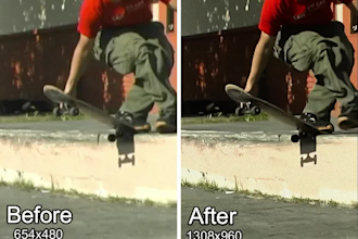 upscale and enhance low quality resolution videos