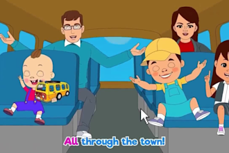 create learning 2d animation for kids video, nursery rhymes , ai kids video