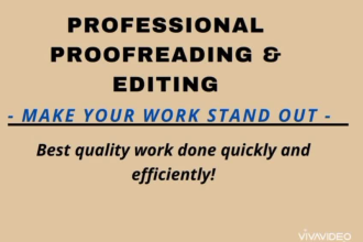 write, proofread, edit, format in apa 7