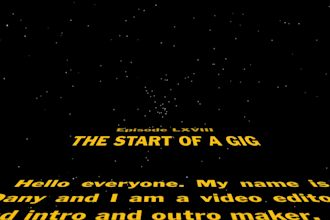 create a custom star wars crawl opening for you