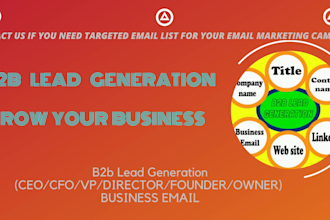 create valid email list for your b2b marketing
