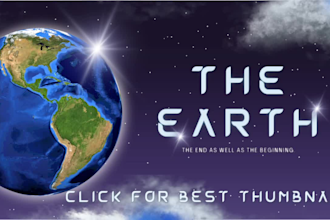 make amazing youtube thumbnail for space and science