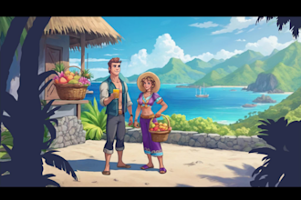 design stylized 2d or 3d character and environment