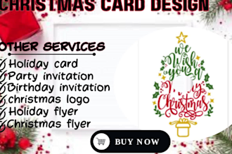 design stunning christmas, holiday, wedding and greeting cards for any occasion