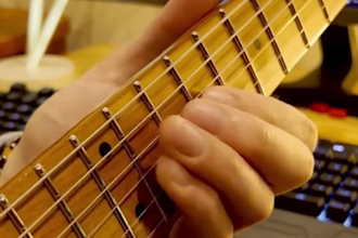 record professional acoustic electric bass guitar tracks for songs as guitarist