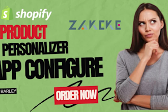 configure product in zepto product personalizer app in shopify