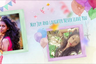 do a happy birthday video and photo slideshow